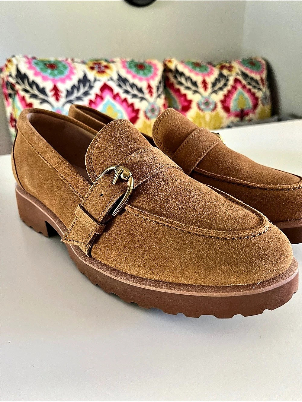 Cole Haan Greenwich Monk Strap Loafer Brown Buckle Loafers New without tags